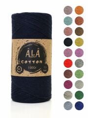 Cotton Panç Amigurumi İpi Koton Punch İpi 1,5mm - 100 Gr Lacivert