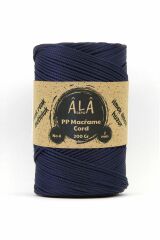 2 mm - 200 gr Polyester (PP) Makrome İpi 230 Mt Lacivert