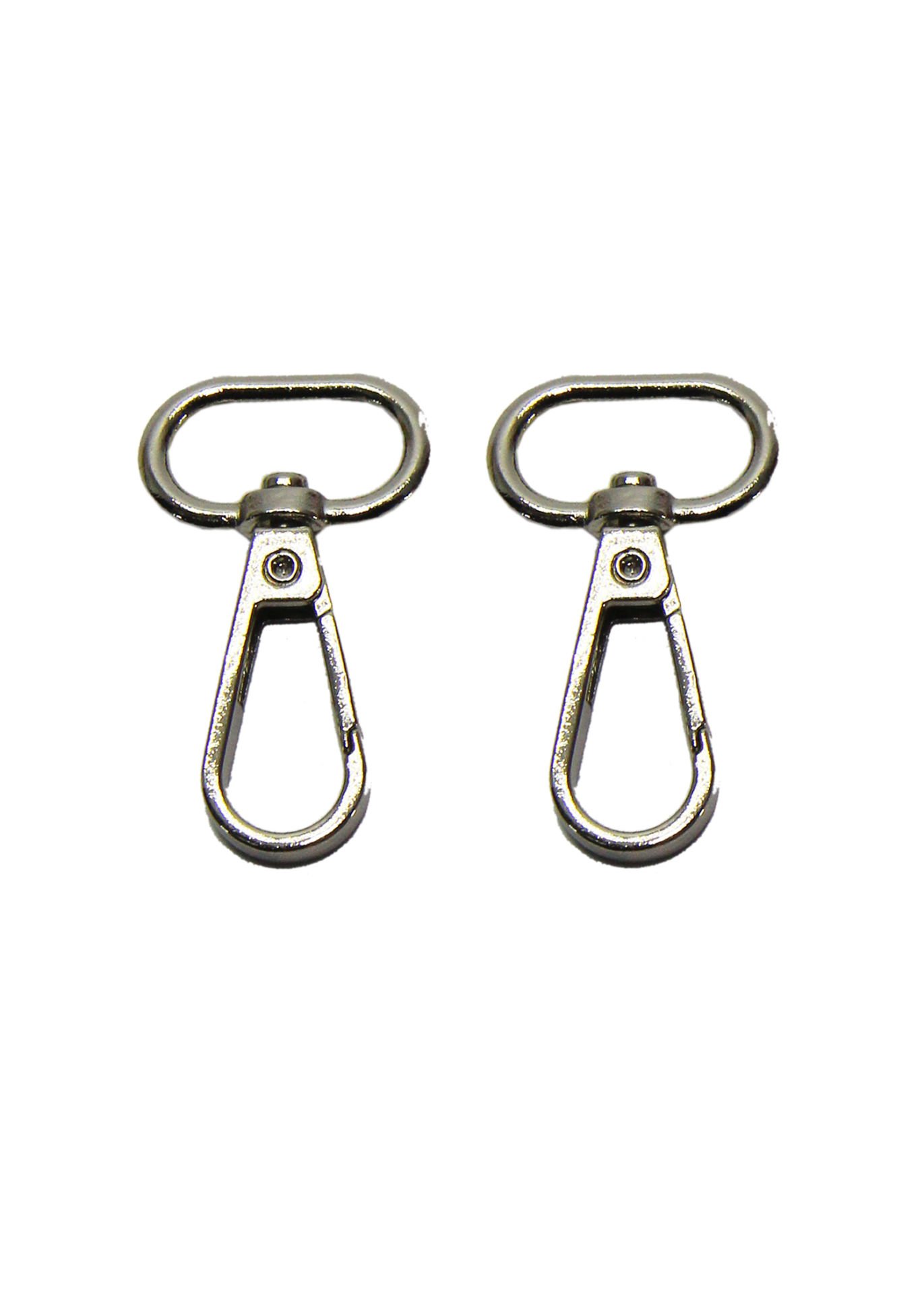 Kanca 2 cm Çanta Aksesuarı (2 Adet) Gümüş