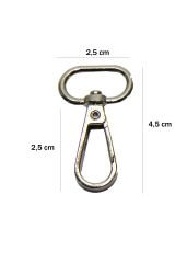 Kanca 2 cm Çanta Aksesuarı (2 Adet) Gümüş