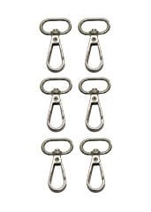 Kanca 2 cm Çanta Aksesuarı (6 Adet) Gümüş