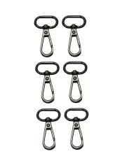 Kanca 2 cm Çanta Aksesuarı (6 Adet) Nikel