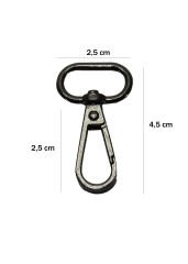 Kanca 2 cm Çanta Aksesuarı (6 Adet) Nikel