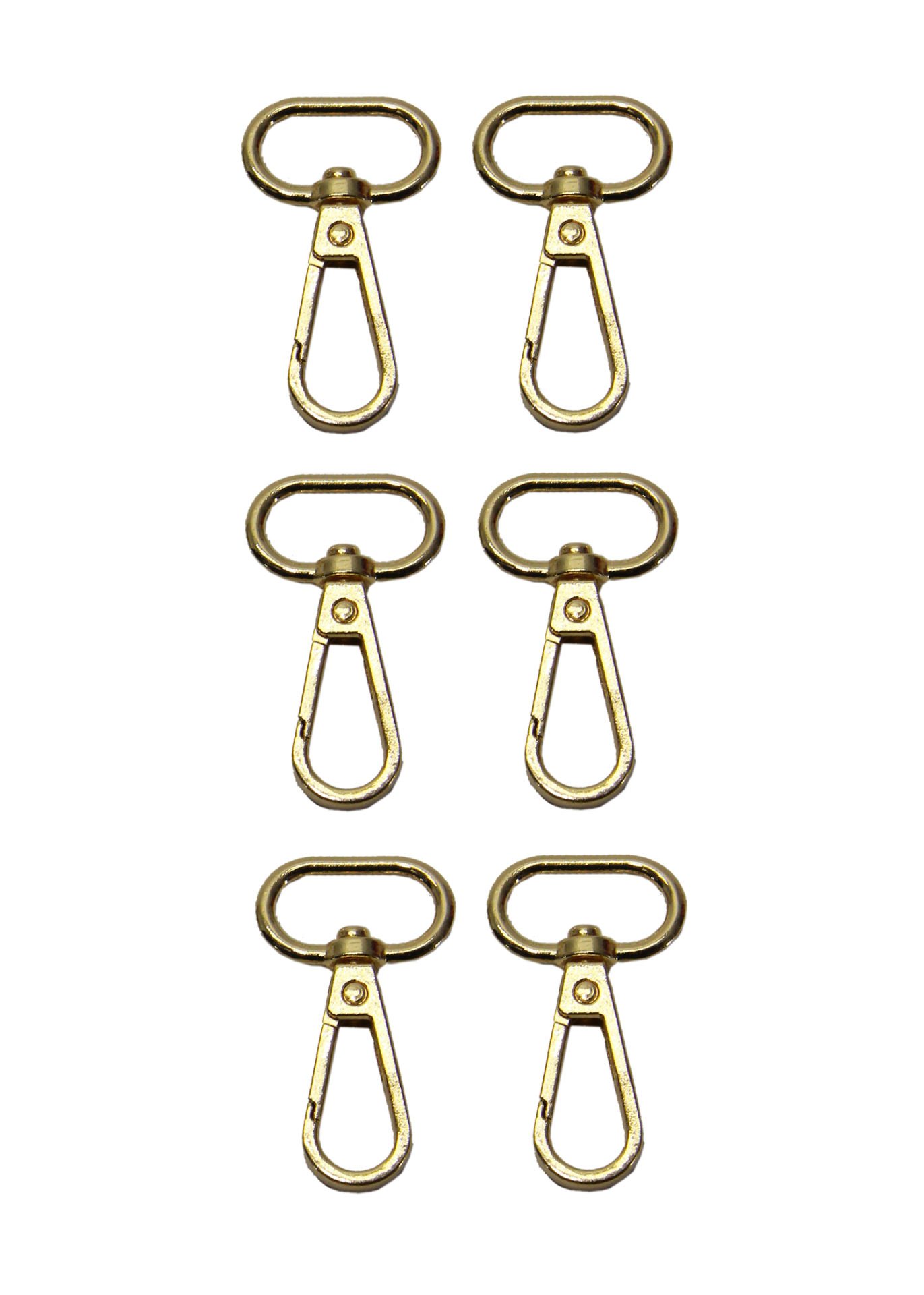 Kanca 2 cm Çanta Aksesuarı (6 Adet) Light Gold