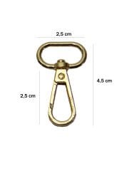 Kanca 2 cm Çanta Aksesuarı (6 Adet) Light Gold