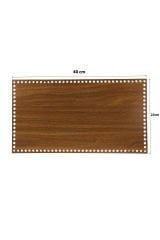 Ahşap Sepet Tepsi Tabanı 40x22 cm Ceviz Çift Yüz 3mm MDF