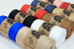 2 mm - 200 gr Polyester (PP) Makrome İpi 230 Mt Acı Kahve