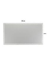 Ahşap Sepet Tepsi Tabanı 40x22 cm Beyaz Çift Yüz 3mm MDF