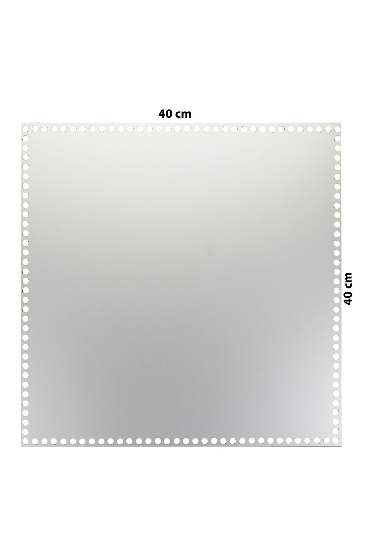 Ahşap Sepet Tepsi Tabanı 40x40 cm Beyaz Çift Yüz 3mm MDF