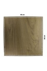 Ahşap Sepet Tepsi Tabanı 40x40 cm Açık Meşe Çift Yüz 3mm MDF