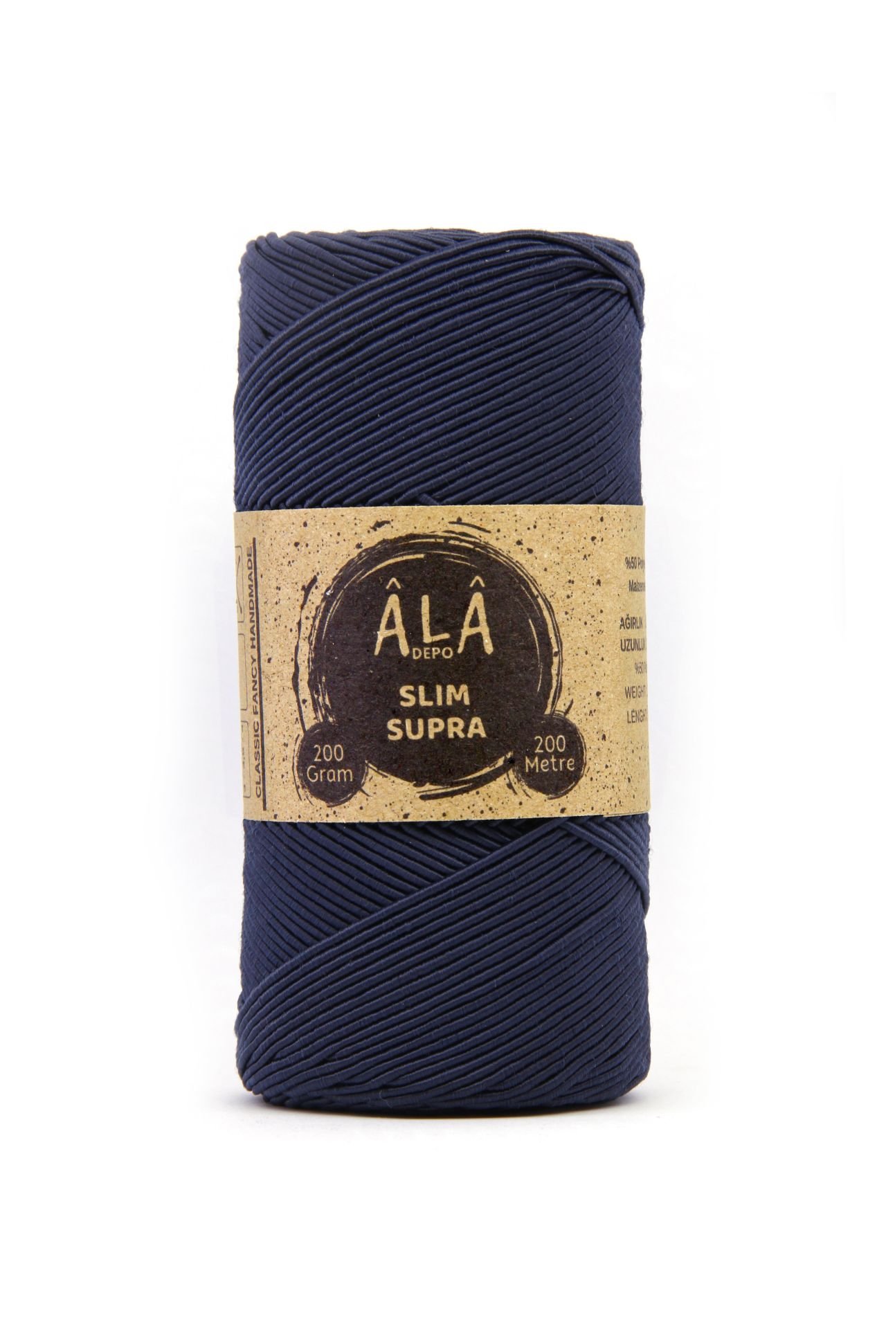 Slim Supra İp 200 Gram Mumlu İp Supla Çanta Runner İpi Lacivert