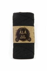 Slim Supra İp 200 Gram Mumlu İp Supla Çanta Runner İpi Siyah