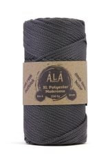 XL Polyester Makrome  No:6 - 3mm (Kalın) Çanta İpi Antrasit