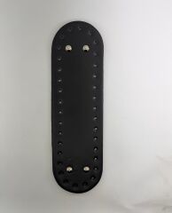 Rivetli Deri Çanta Tabanı 8x25cm Siyah