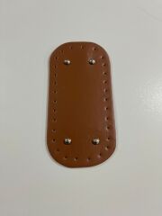 Rivetli Deri Çanta Tabanı 10x20cm Taba