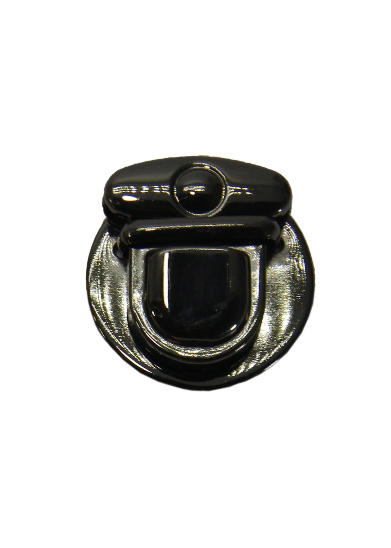 Yaylı Basmalı Çanta Kilidi 4 cm Nikel