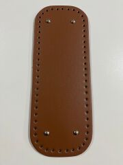 Rivetli Deri Çanta Tabanı 12x33cm Taba
