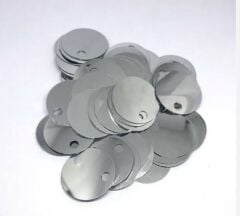 Çanta Pulu Gümüş 20mm (Büyük Delikli)