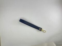 Deri Elcik Lacivert Renk Gold Kancalı