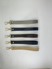 Deri Elcik Gri Renk Gold Kancalı