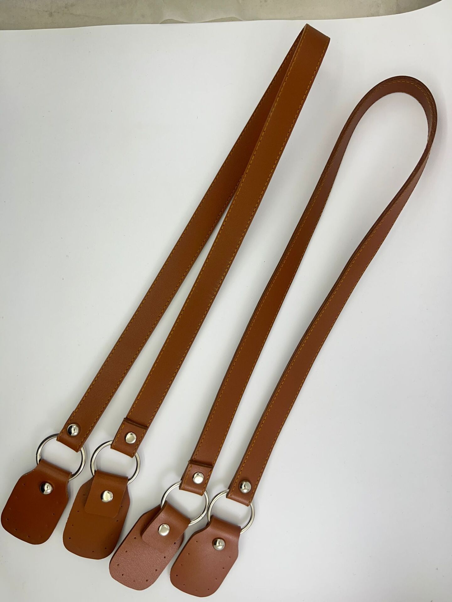 Dikişli Model Çanta Askısı Taba (Çift Olarak)