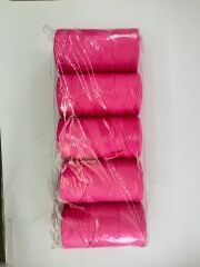 Polyester Soft Makrome İpi 2mm fuşya  - 5x200 Gram (Toplam 1Kg)