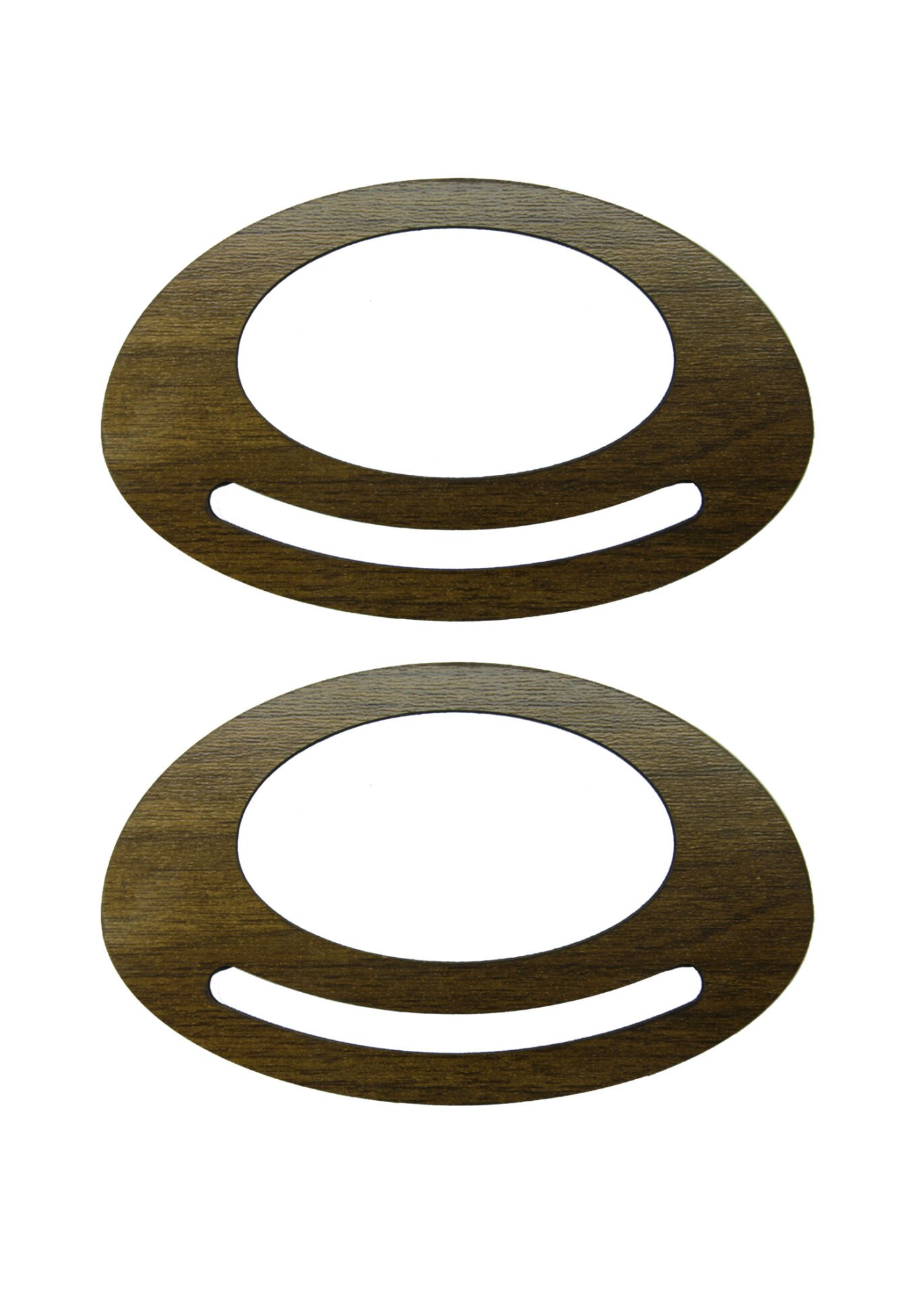 Ahşap Çanta Sapı Mdf Kulp Ceviz (1 Çift) yarım daire