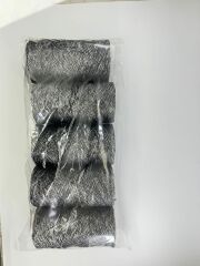 Polyester Soft Makrome İpi 2mm Siyah Gümüş Kırçıllı- 5x200 Gram (Toplam 1Kg)