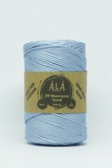 2 mm - 200 gr Polyester (PP) Makrome İpi 230 Mt Bebe Mavi
