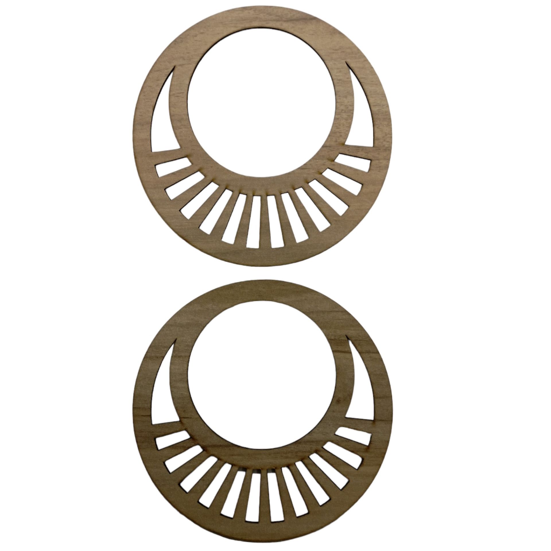 Ahşap Çanta Sapı Mdf Kulp Açık Meşe Zebra Desen  (1 Çift)