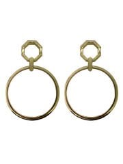 Altıgen Metal Çanta Sapı Çanta Aksesuarı Gümüş