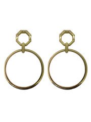 Altıgen Metal Çanta Sapı Çanta Aksesuarı Gold