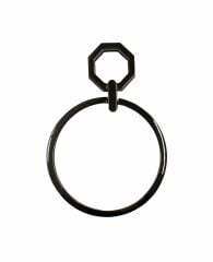 Altıgen Metal Çanta Sapı Çanta Aksesuarı Siyah