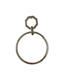 Altıgen Metal Çanta Sapı Çanta Aksesuarı Siyah