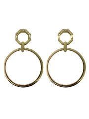 Altıgen Metal Çanta Sapı Çanta Aksesuarı Siyah