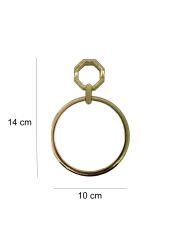 Altıgen Metal Çanta Sapı Çanta Aksesuarı Siyah