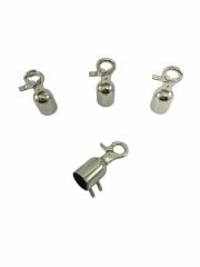 Çanta Sapı Kovanı Çanta Aksesuarı ( 4 Adet) Gümüş