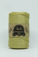 2 mm - 200 gr Polyester (PP) Makrome İpi 230 Mt Gold Üzeri Gold Simli