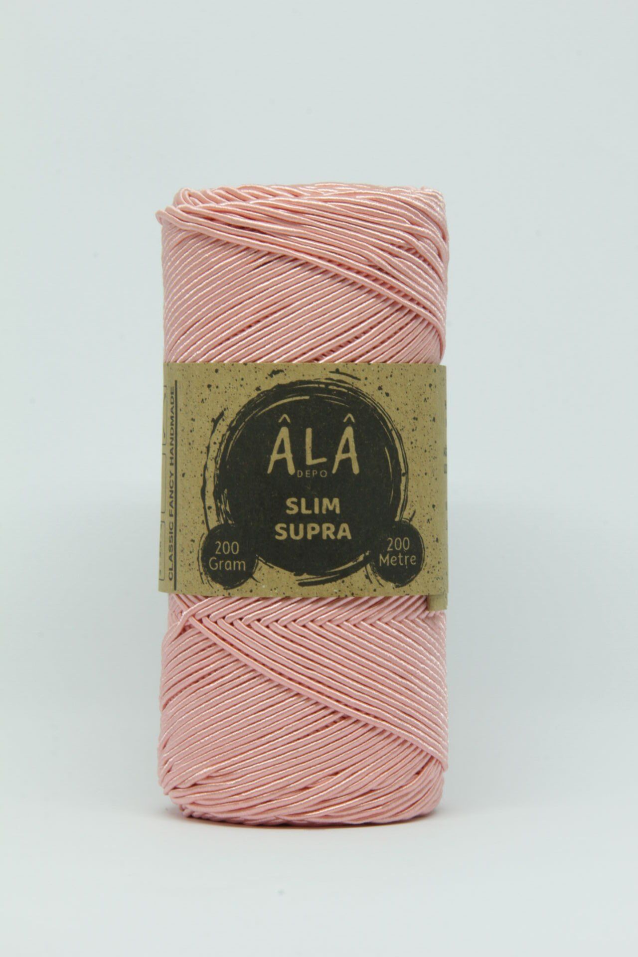 Slim Supra İp 200 Gram Mumlu İp Supla Çanta Runner İpi Pudra