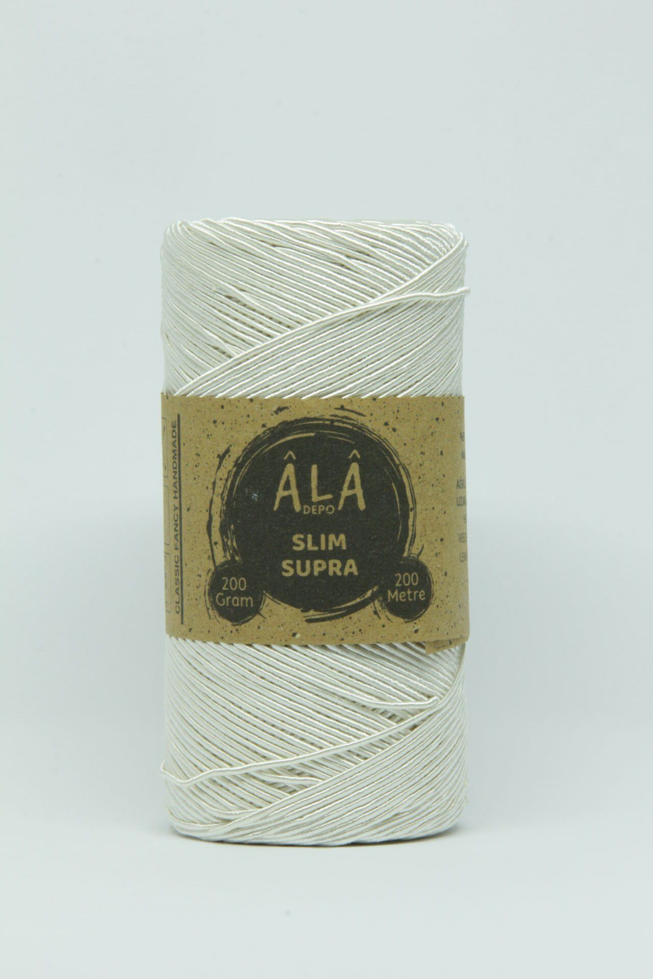 Slim Supra İp 200 Gram Mumlu İp Supla Çanta Runner İpi Krem