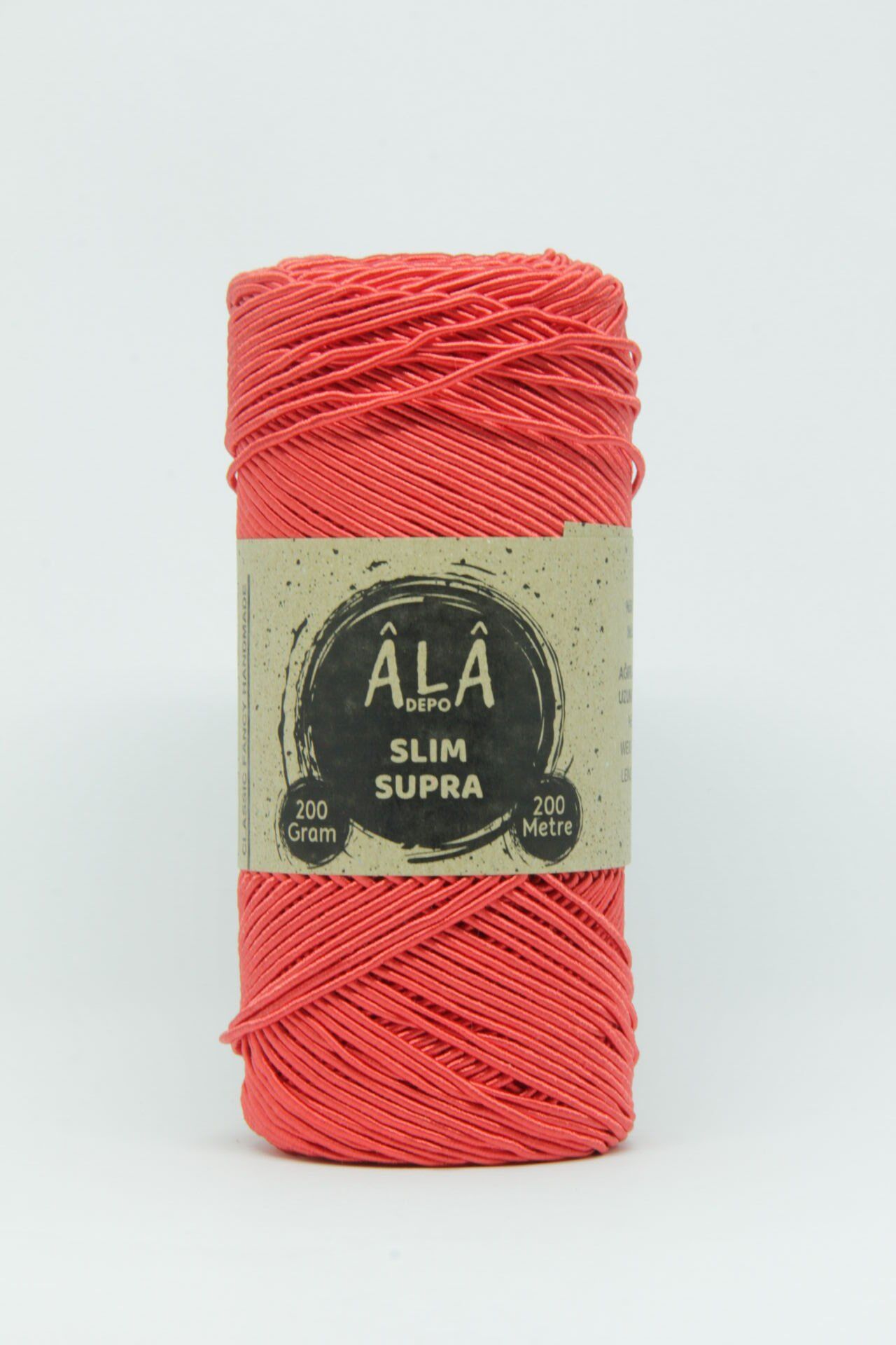 Slim Supra İp 200 Gram Mumlu İp Supla Çanta Runner İpi Kırmızı