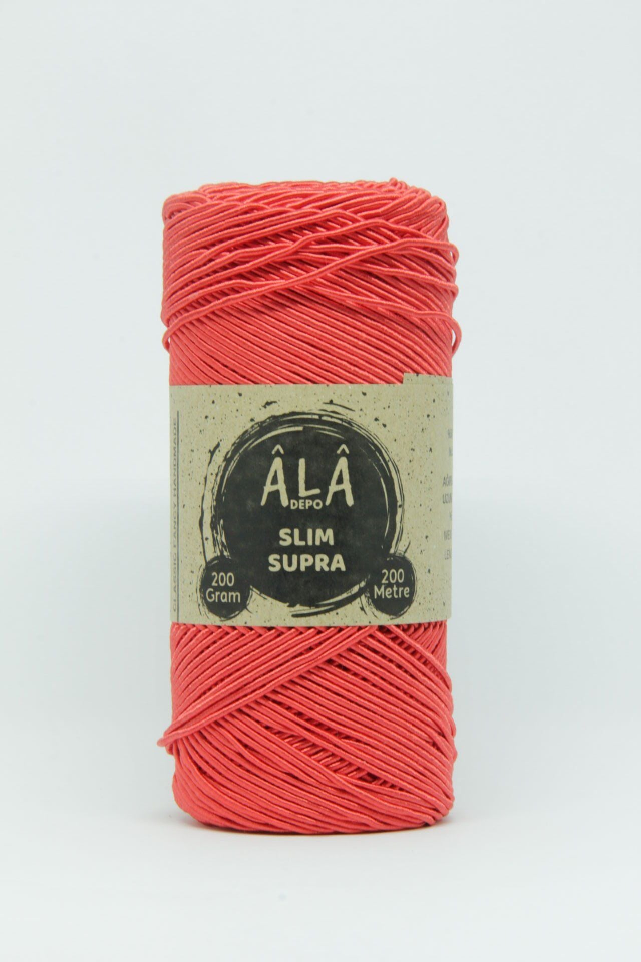 Slim Supra İp 200 Gram Mumlu İp Supla Çanta Runner İpi Kırmızı