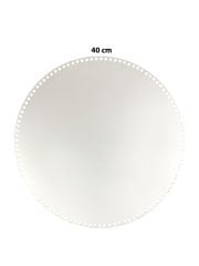 Ahşap Sepet Tepsi Tabanı 40cm Beyaz Çift Yüz 3mm MDF