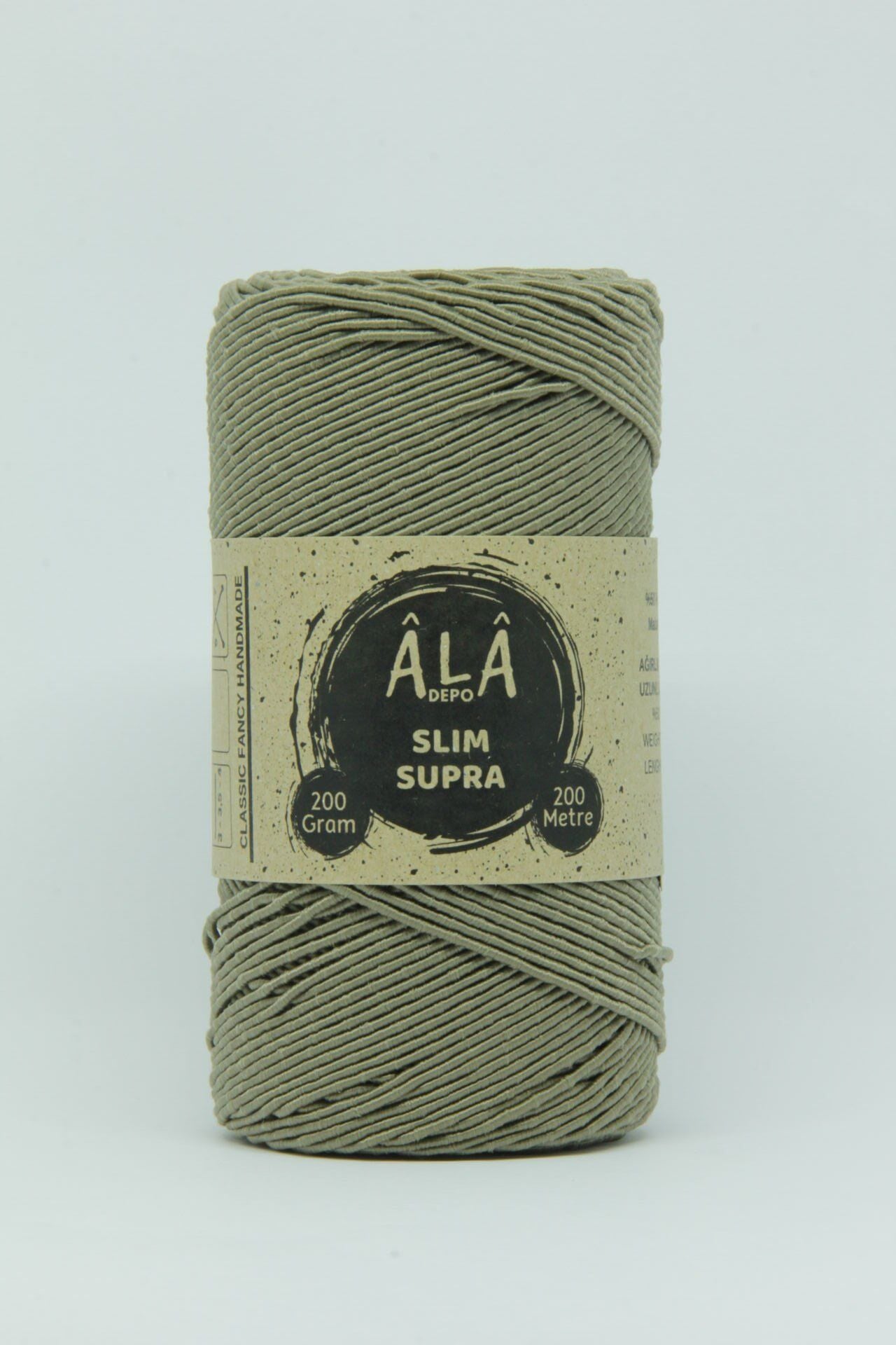 Slim Supra İp 200 Gram Mumlu İp Supla Çanta Runner İpi Vizon