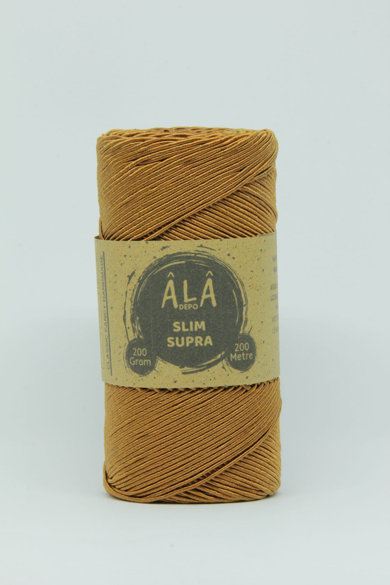 Slim Supra İp 200 Gram Mumlu İp Supla Çanta Runner İpi Karamel