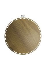 Ahşap Sepet Tepsi Tabanı 30cm Açık Meşe Çift Yüz 3mm MDF