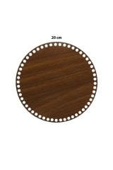 Ahşap Sepet Tabanı 20cm Ceviz Çift Yüz 3mm MDF