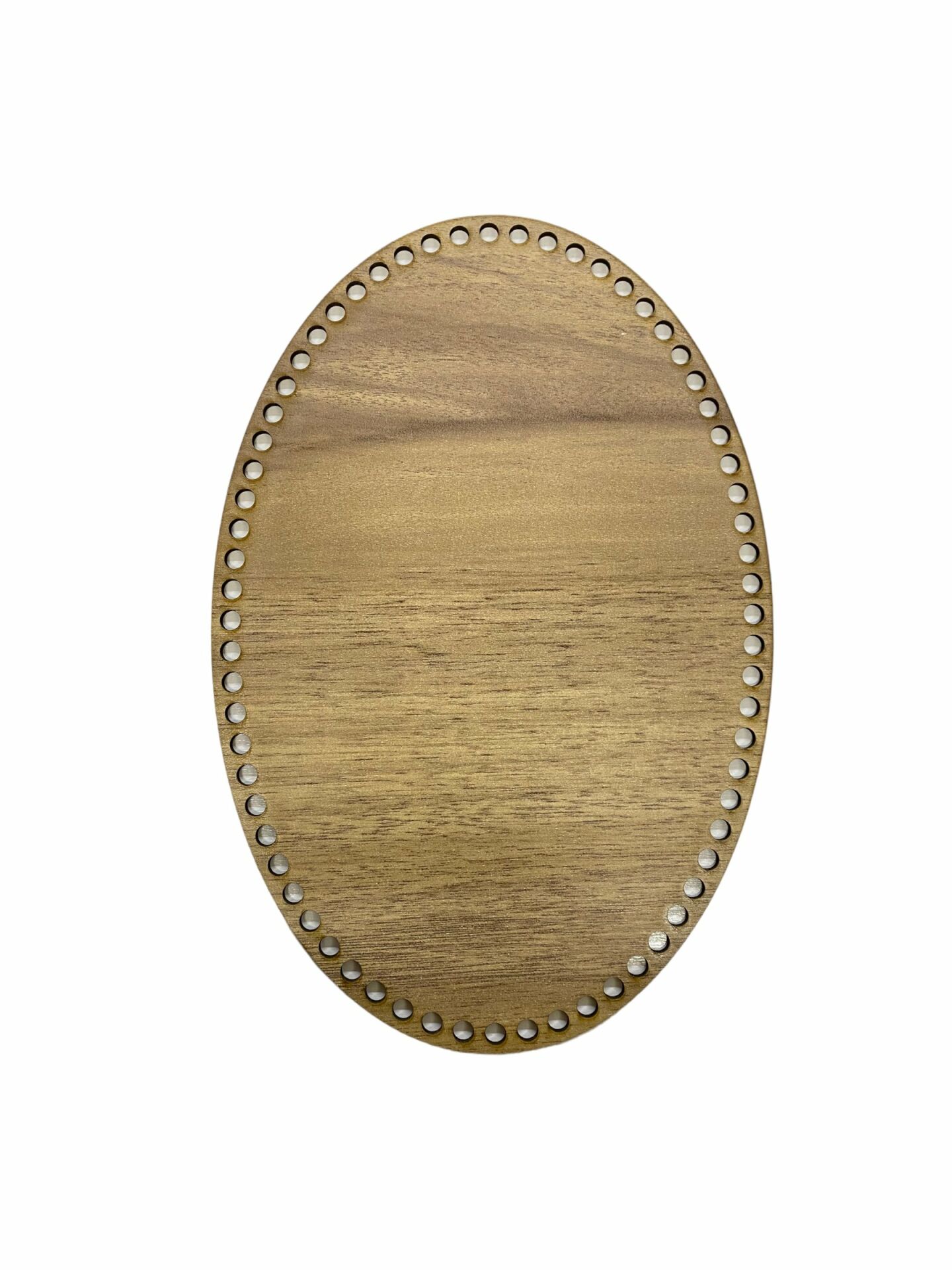 Ahşap Oval Elips Sepet Tepsi Tabanı 30x20 cm Meşe Çift Yüz 3 mm MDF