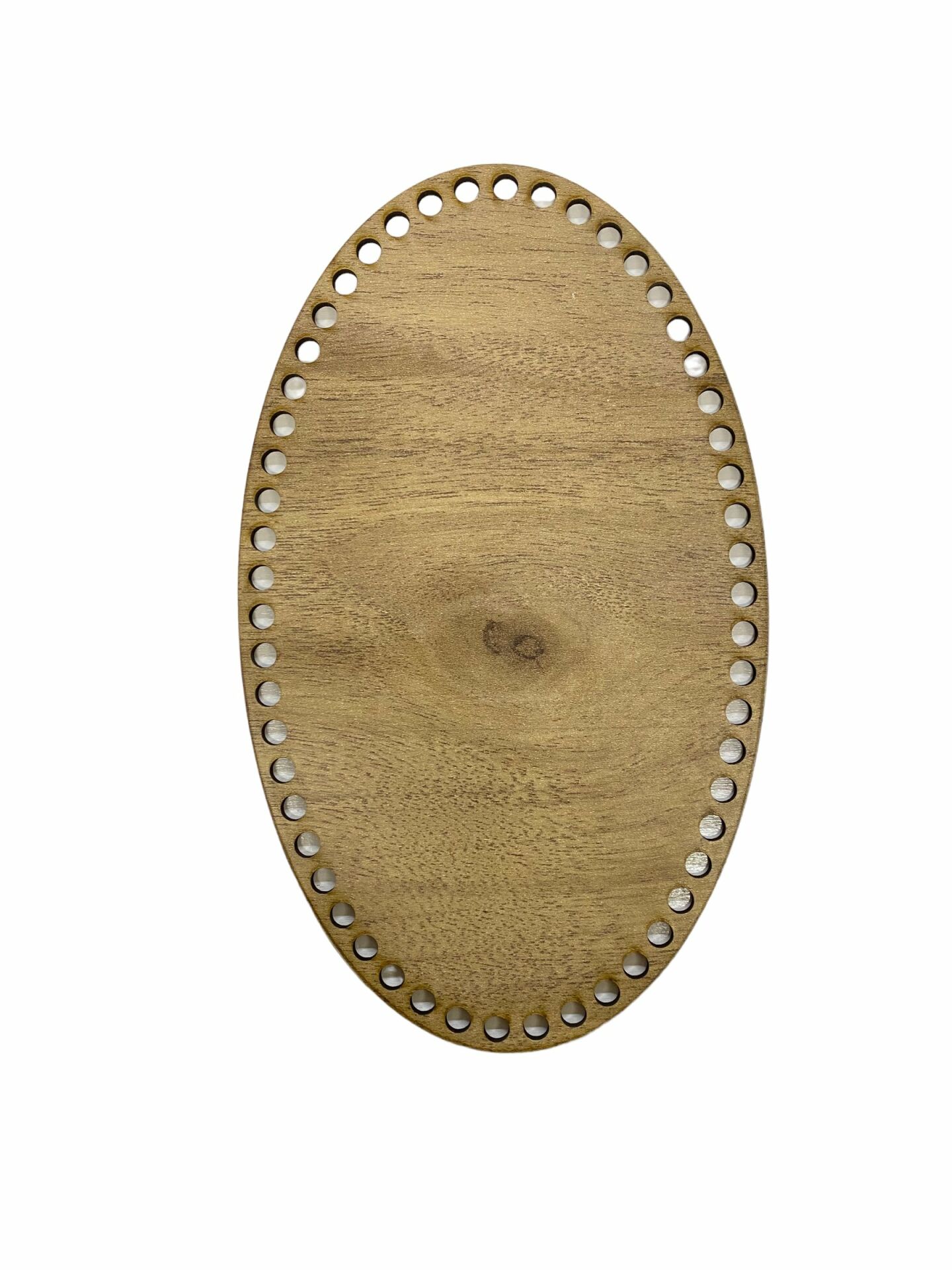 Ahşap Oval Elips Sepet Tepsi Tabanı 25x15cm Meşe Çift Yüz 3 mm MDF