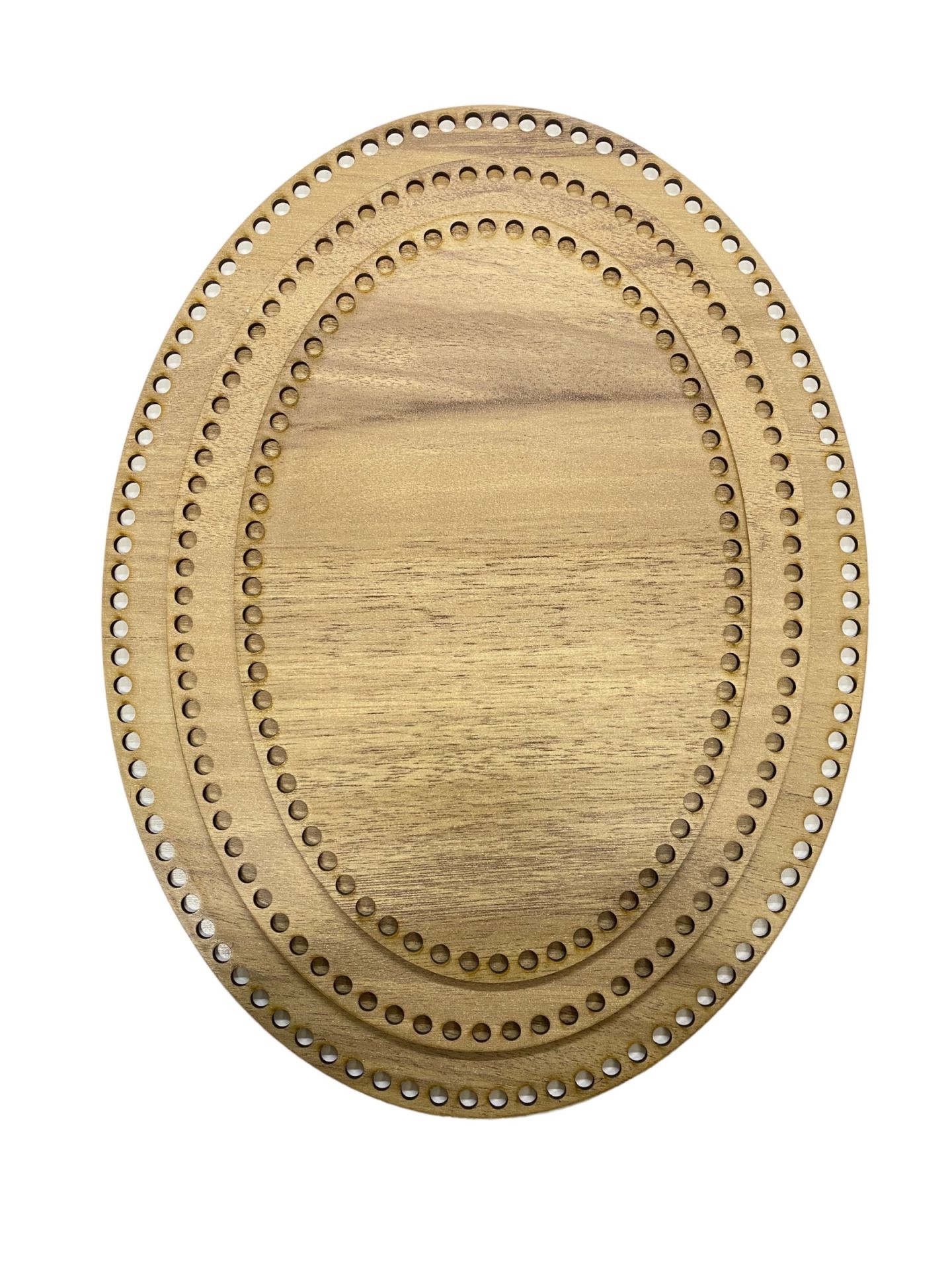 Ahşap Oval Elips Sepet Tepsi Tabanı Meşe 3'lü